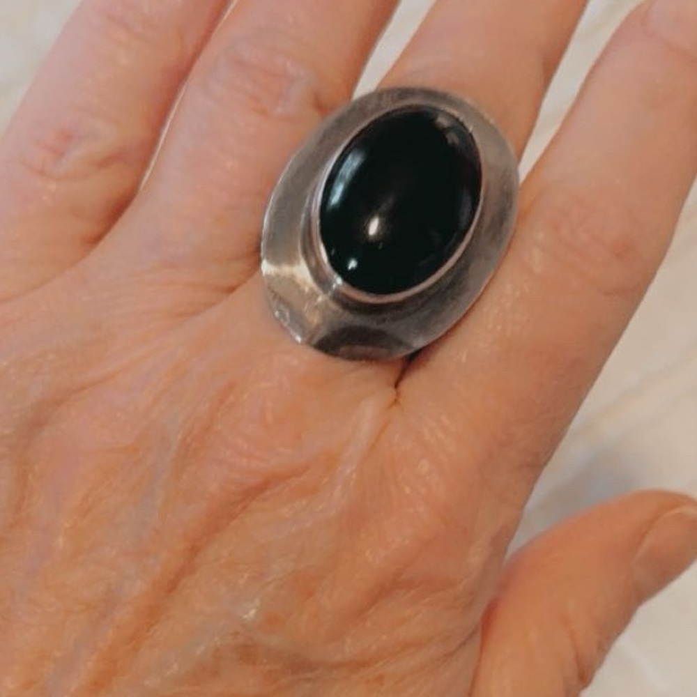 Sterling Silver and Black Onyx Ring